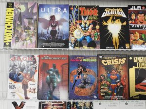 Huge Lot 36 TPB's W/ Sentry, Daredevil, Watchmen, Batman, X-Men+ Avg VF-...