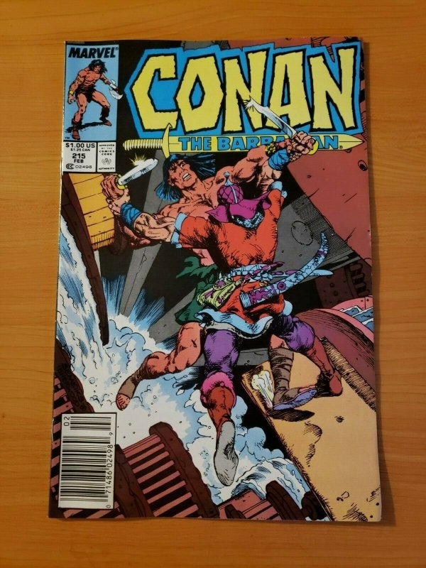 Conan The Barbarian #215 Newsstand Edition ~ NEAR MINT NM ~ 1989 Marvel