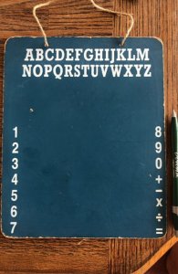 Vintage personal chalkboard,pretty cool/retro