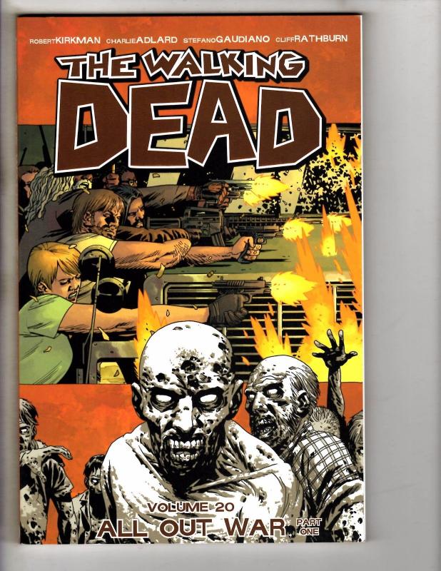 The Walking Dead Vol # 20 TPB Image Graphic Novel 1st Print All Out War P1 J278