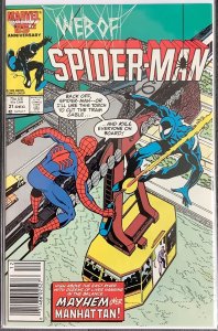 Web of Spider-Man #21 Newsstand Edition (1986, Marvel) NM+