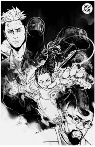 ABSOLUTE GREEN LANTERN #1 DC 2025 1:100 JAHNOY LINDSAY B&W VIRGIN VARIANT