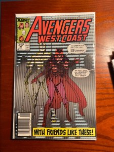 Avengers West Coast #47 (1989) 2nd white vision VF-