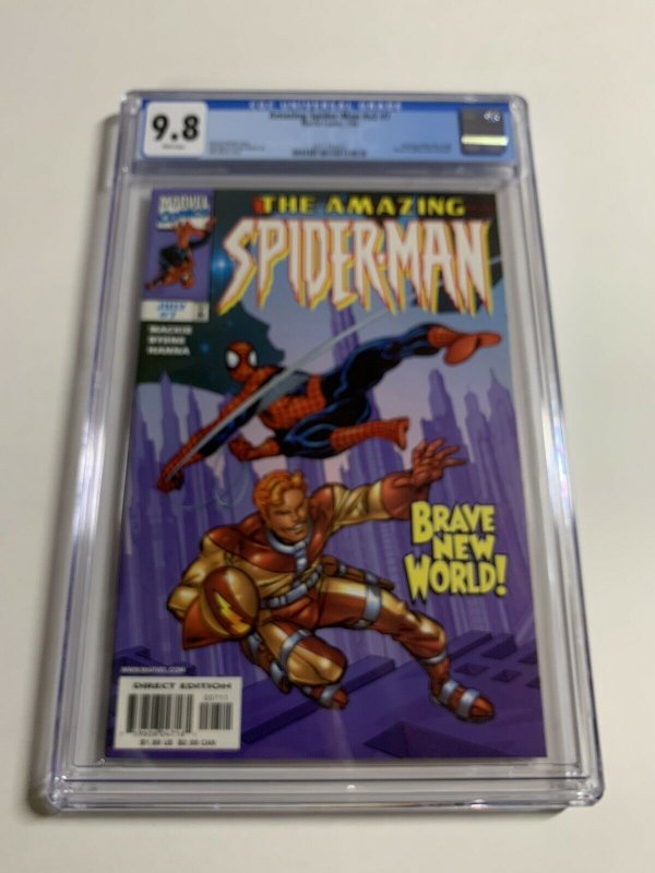 Amazing Spider-man V Vol Volume 2 # 7 Cgc 9.8 022 White Pages Marvel Legacy #448