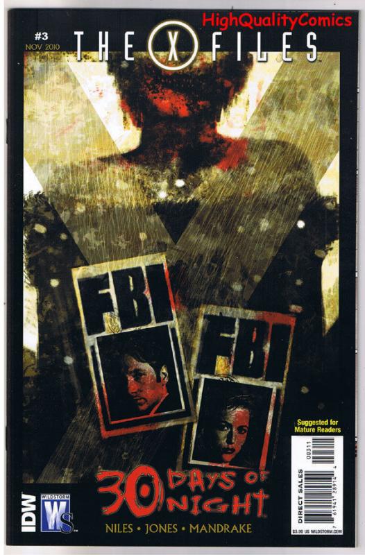 X-FILES - 30 DAYS of NIGHT #3, NM, Fox Mulder, Scully, 2010, more XF in store