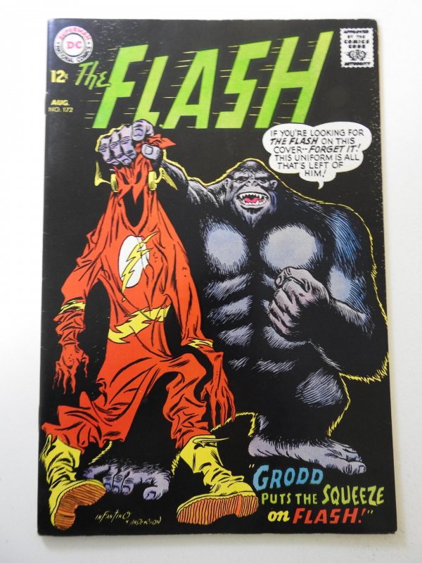 The Flash #172 (1967) VG+ Condition! Cover detached top staple