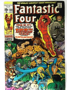 Fantastic Four (1961 series)  #100, VG+ (Actual scan)