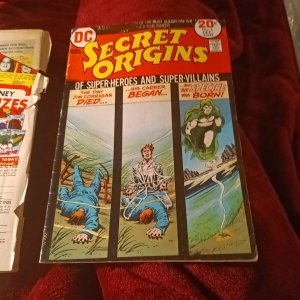 Secret Origins 2 & 5 DC Comic Bronze Age Lot Supergirl Green Lantern The Spectre