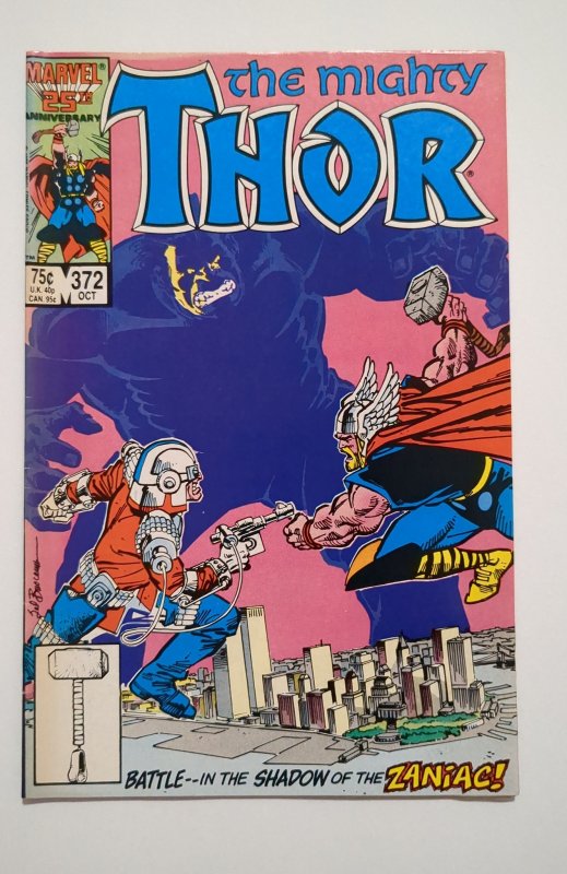 Thor #372 (1986) FN+ 6.5 1st cameo Time Variance Authority