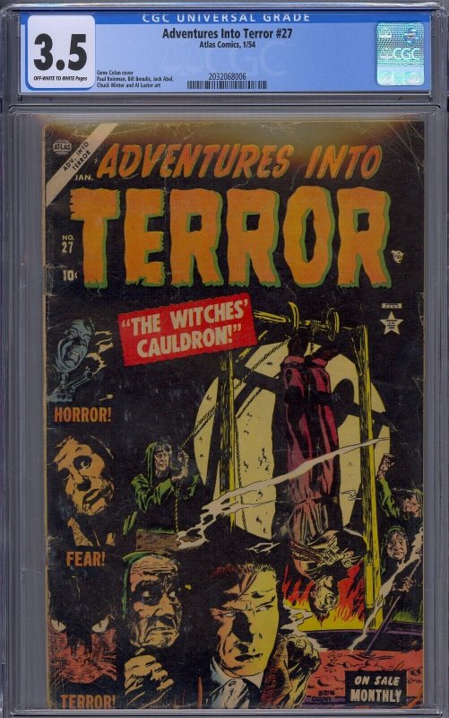 ADVENTURES INTO TERROR #27 CGC 3.5 GENE COLAN