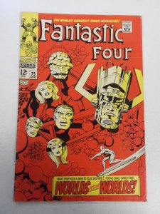 Fantastic Four #75 (1968) VG+ Condition centerfold detached bottom staple