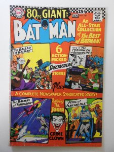 Batman #187 (1966) VG+ Condition 1 in tear fc