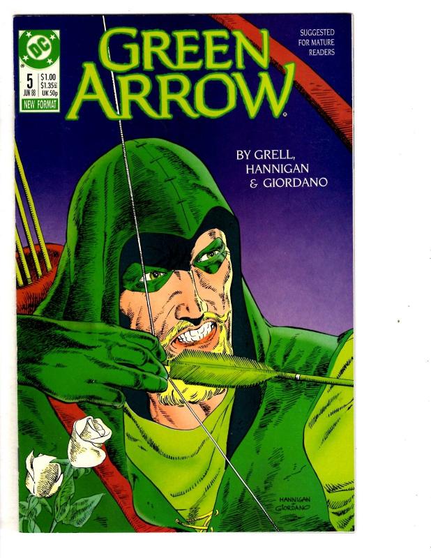 7 Green Arrow DC Comic Books # 4 5 6 8 9 10 11 Grell Hannigan Giordano Queen CB1