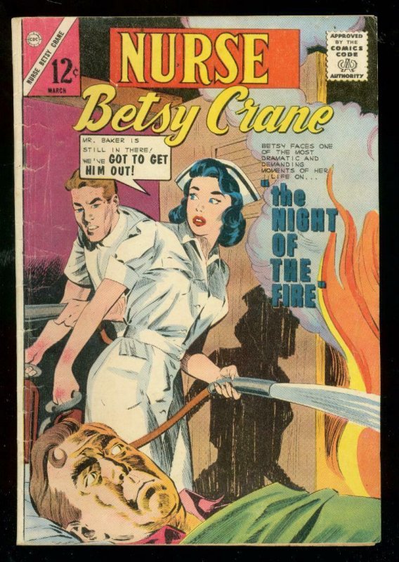 NURSE BETSY CRANE #27 1964-CHARLTON ROMANCE--FIRE VG