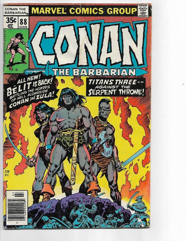 Conan the Barbarian #88 (1978) GD/VG