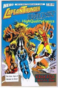 CAPTAIN THUNDER & BLUE BOLT #7, NM, Roy Thomas,1987, more indies in store