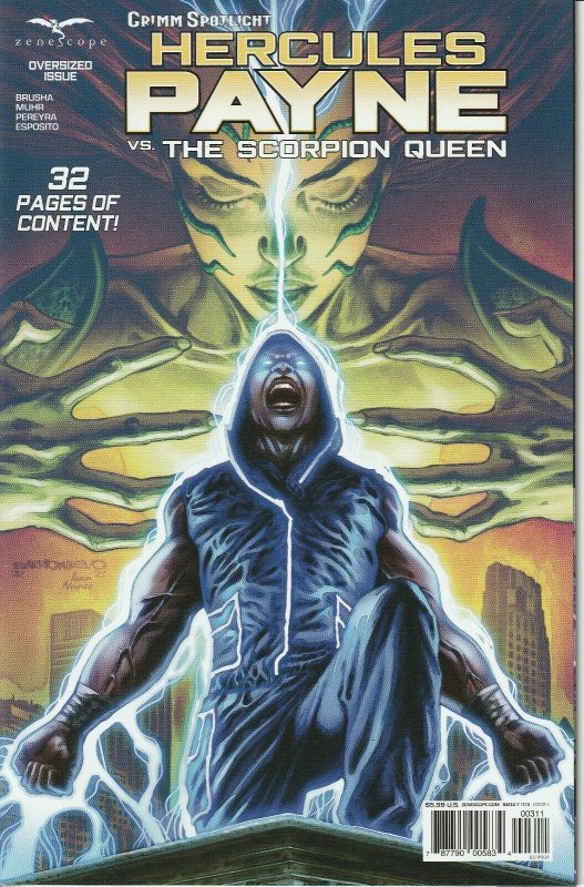 Grimm Spotlight Hercules Payne vs Scorpion Queen Cover A GFT NM Barrionuevo