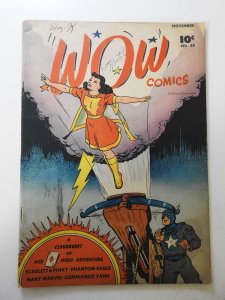 Wow Comics #49 VG Condition moisture stain, ink fc