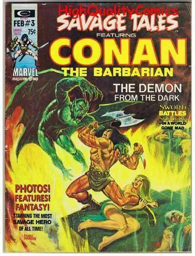 SAVAGE TALES #3, FN, Conan, Sonja, Barry Smith, Jim Steranko