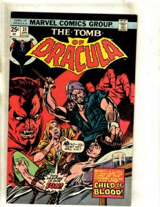 Lot Of 5 Tomb Of Dracula Marvel Comic Books # 29 31 32 33 34 VF Range RS1