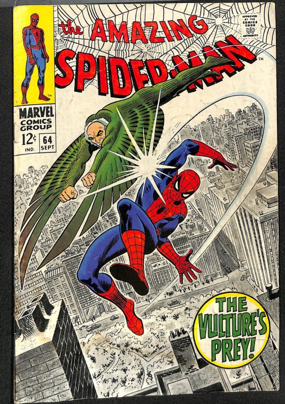 Amazing Spider-Man #64 GD/VG 3.0 Vulture!