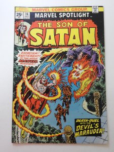 Marvel Spotlight #16 (1974) MVS Intact! W/Son of Satan! Sharp Fine Condition!