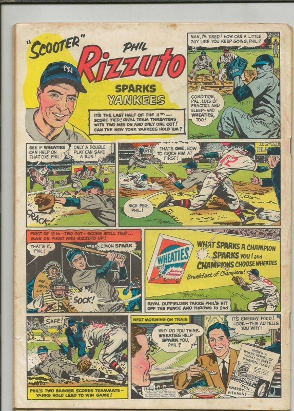 Tom and Jerry #107 ORIGINAL Vintage 1953 Dell Gold Key Comics w/ Phil Rizzuto Ad 