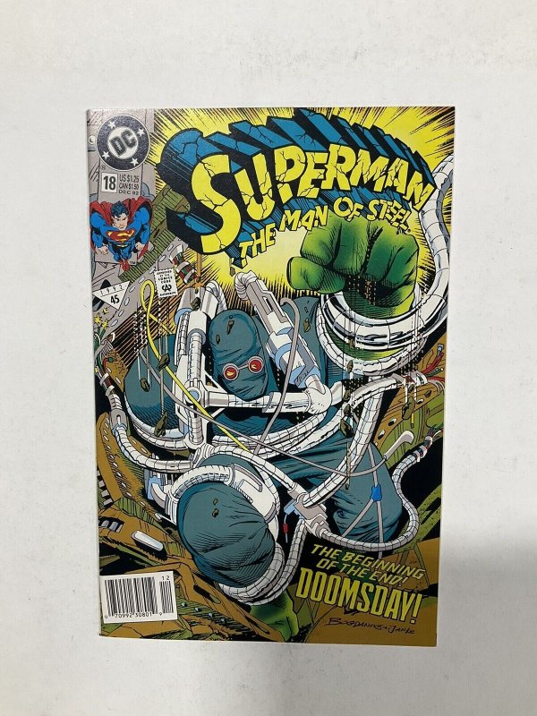 Superman Man Of Steel 45 1st Doomsday Near Mint Nm Newsstand Dc Comics