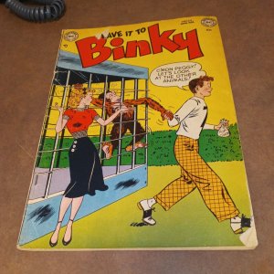 Leave It To Binky 24 dc comics golden age 1952 headlight monkey cover teen humor