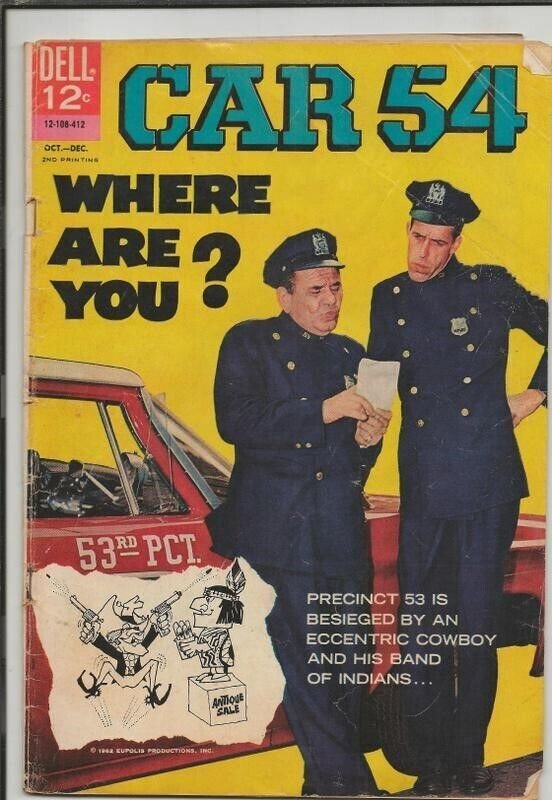 Car 54 Where are You #3 ORIGINAL Vintage 1962 Dell Comics