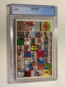 Marvel Age 90 cgc 9.8 Todd McFarlane cover art 1990