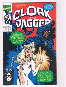 Cloak & Dagger #19 VG Marvel Comics Comic Book Aug 1991 DE37 TW7