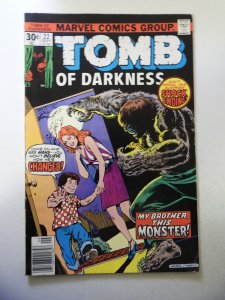 Tomb of Darkness #22 (1976) VG+ Condition centerfold detached at 1 staple