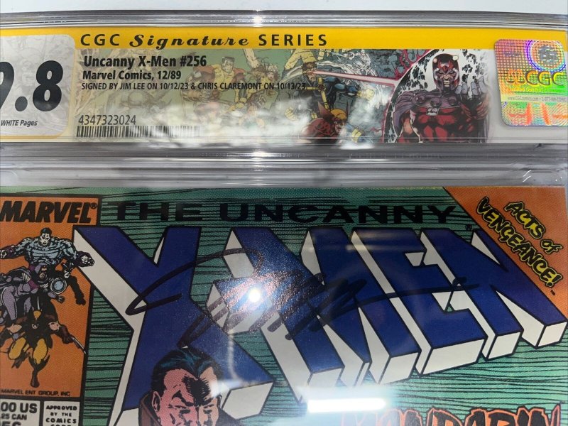 Uncanny X - Men (1989) #256 (CGC 9.8 SS) Signed Jim Lee & Chris Claremont