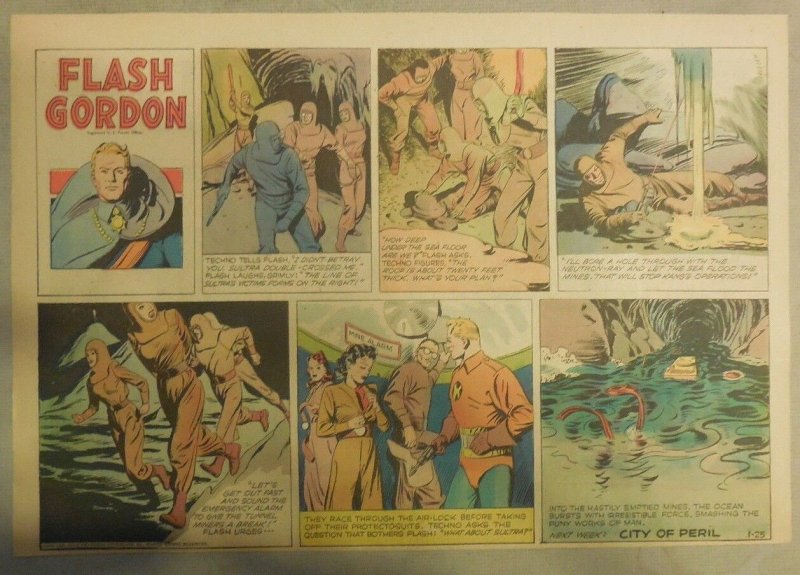 (51) Flash Gordon Sunday Pages by Austin Briggs from 1948 Near Complete Year! -1