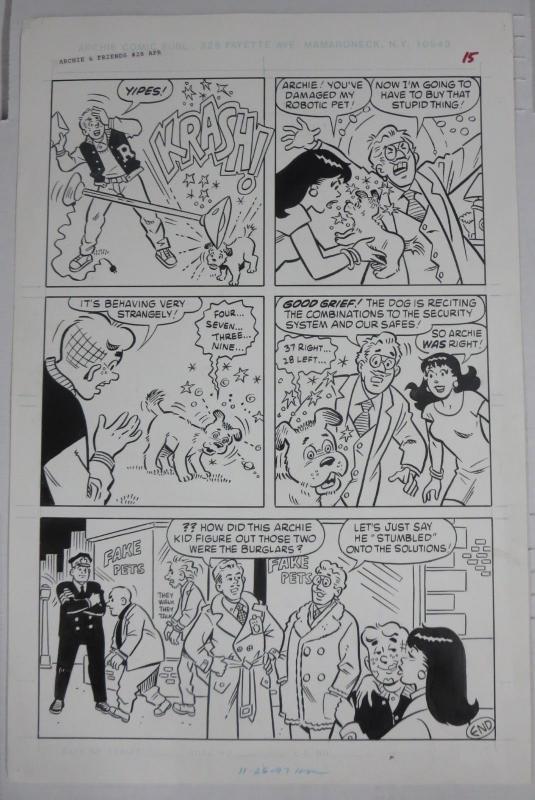 STAN GOLDBERG ORIGINAL ART! Archie & Friends #28,Pets for Sale 11 page story!