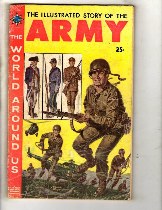 4 The World Around Us Gilberton Comics Army Marines Rockies 10 Commandments JL25