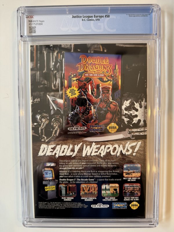 Justice League Europe #50 CGC 9.8 (1993)