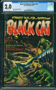 BLACK CAT MYSTERY COMICS #47 (CGC 2.0) HARVEY PUBLICATIONS 1953