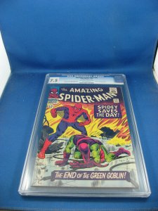 AMAZING SPIDERMAN 40 CGC 7.5 ORIGIN GREEN GOBLIN 1966