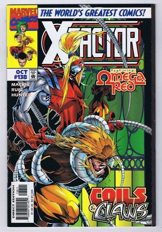 X-Factor #138 ORIGINAL Vintage 1997 Marvel Comics