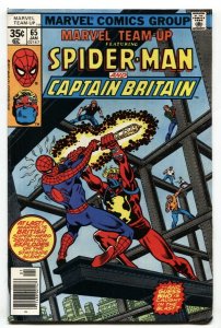 MARVEL TEAM-UP #65 - First CAPTAIN BRITAIN IN US-1977 VF