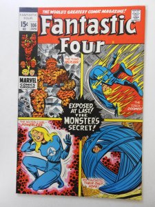 Fantastic Four #106 (1971) The Monster's Secret! Sharp VF+ Condition!