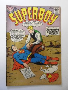 Superboy #106 (1963) VG- Condition moisture stain, 1/2 in tear bc