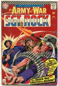 OUR ARMY AT WAR #166 1966-D.C. WAR SILVER-AGE-SGT. ROCK- G