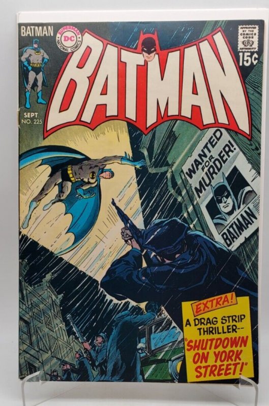 Batman #225 Denny O'Neil Irv Novick Art 1970 Neal Adams Cover VF-