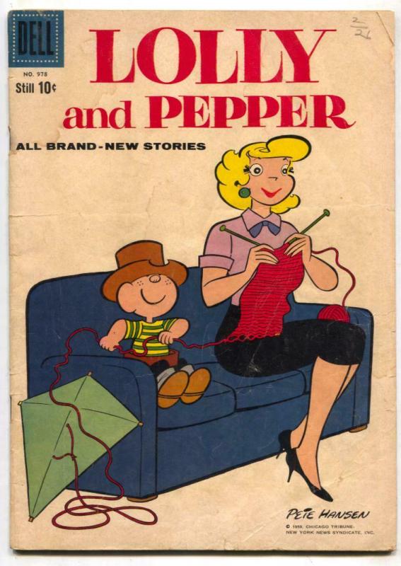 Four Color Comics #978 1959- Lolly and Pepper G/VG