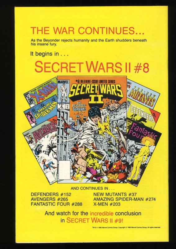 Amazing Spider-Man #273 Newsstand Variant Beyonder Appearance!