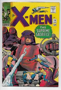 X-Men #16 - Bolivar Trask / 2nd App of Master Mold (Marvel, 1966) - VG