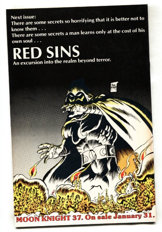 Moon Knight #36 Marvel DOCTOR STRANGE appearance 1983 VF